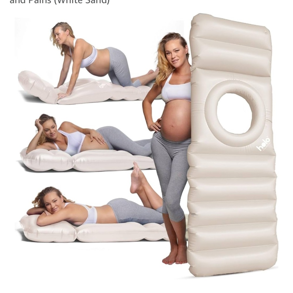 Cream Suede Pregnancy Relaxation Pillow